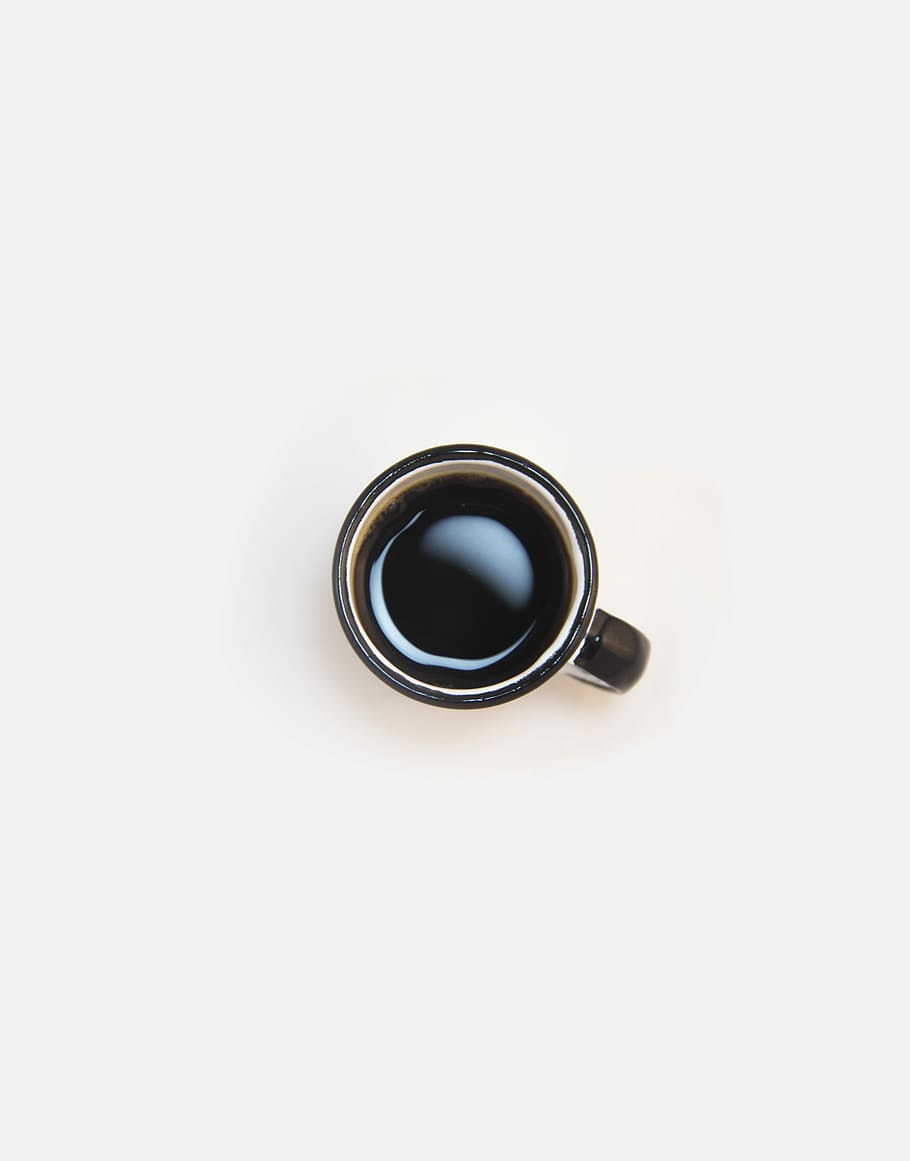 minimalistic coffee, Minimalistic, coffee, black coffee, drink, simplistic, cup, espresso, coffee - Drink, heat - Temperature