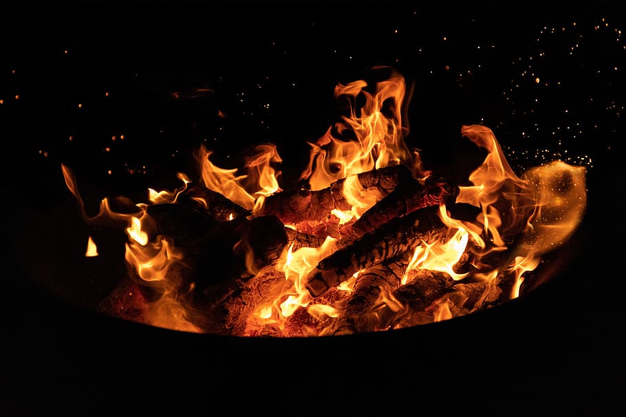 fire, wood, flame, heat, firewood, hot, brand, flames, light, campfire