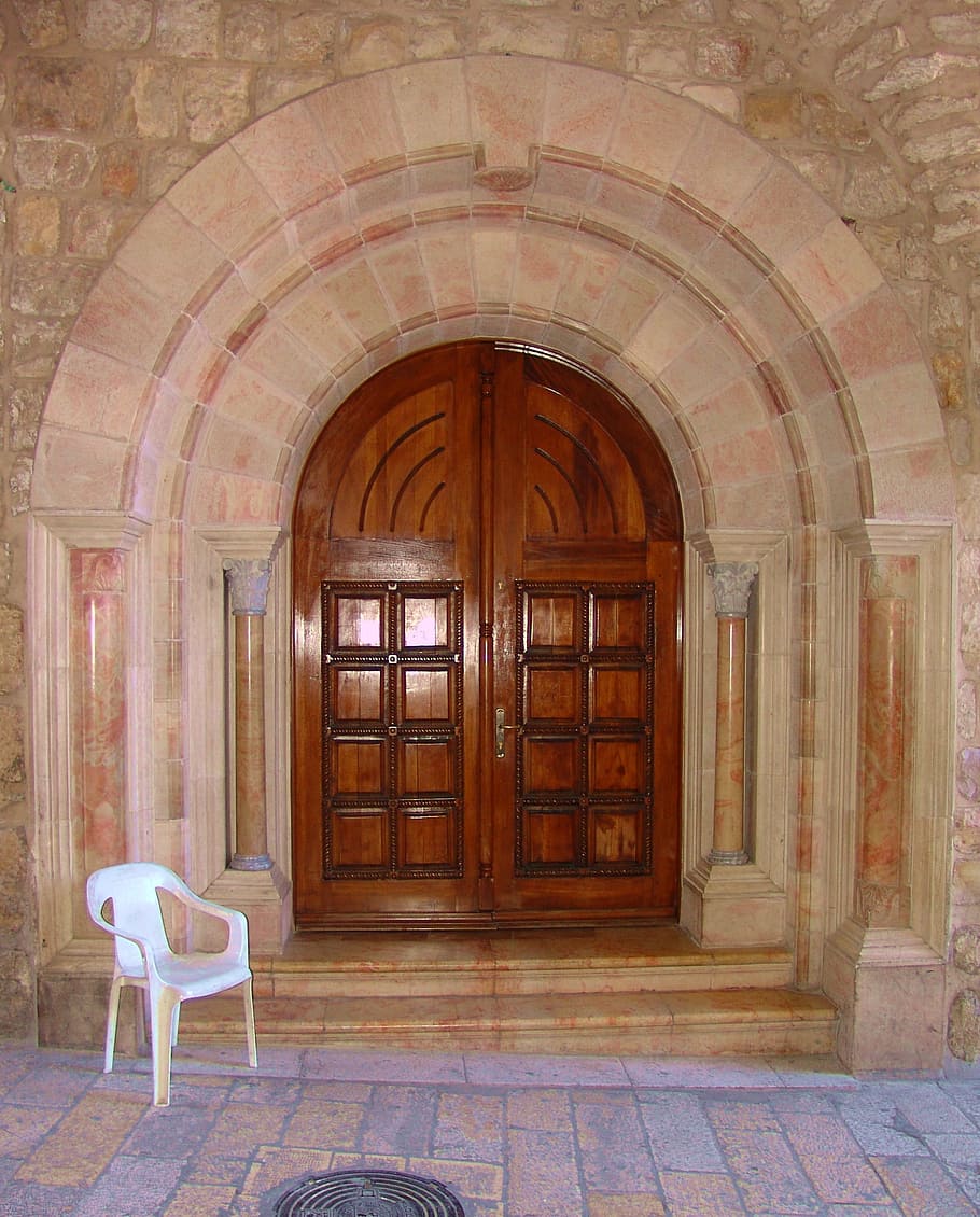 door, entrance, jerusalem, israel, architecture, front, construction, property, exterior, closed
