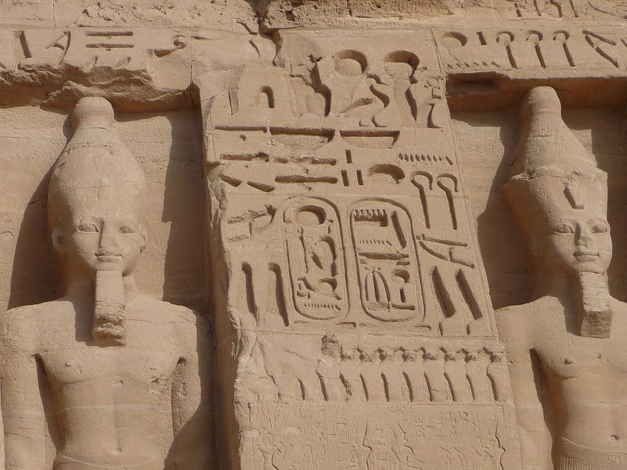 mesir, abu simbel, kuil ramses ii, firaun, hieroglif, luxor - Thebes, kuil Karnak, rameses II, arkeologi, sejarah