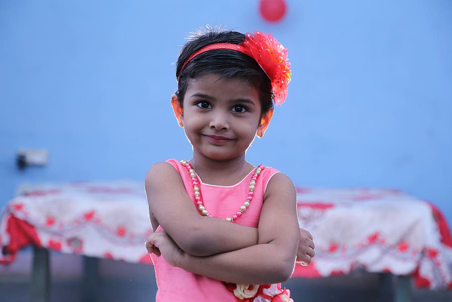 kids, cute, girl, little, adorable, attractive, candid, smiling, portrait, happiness