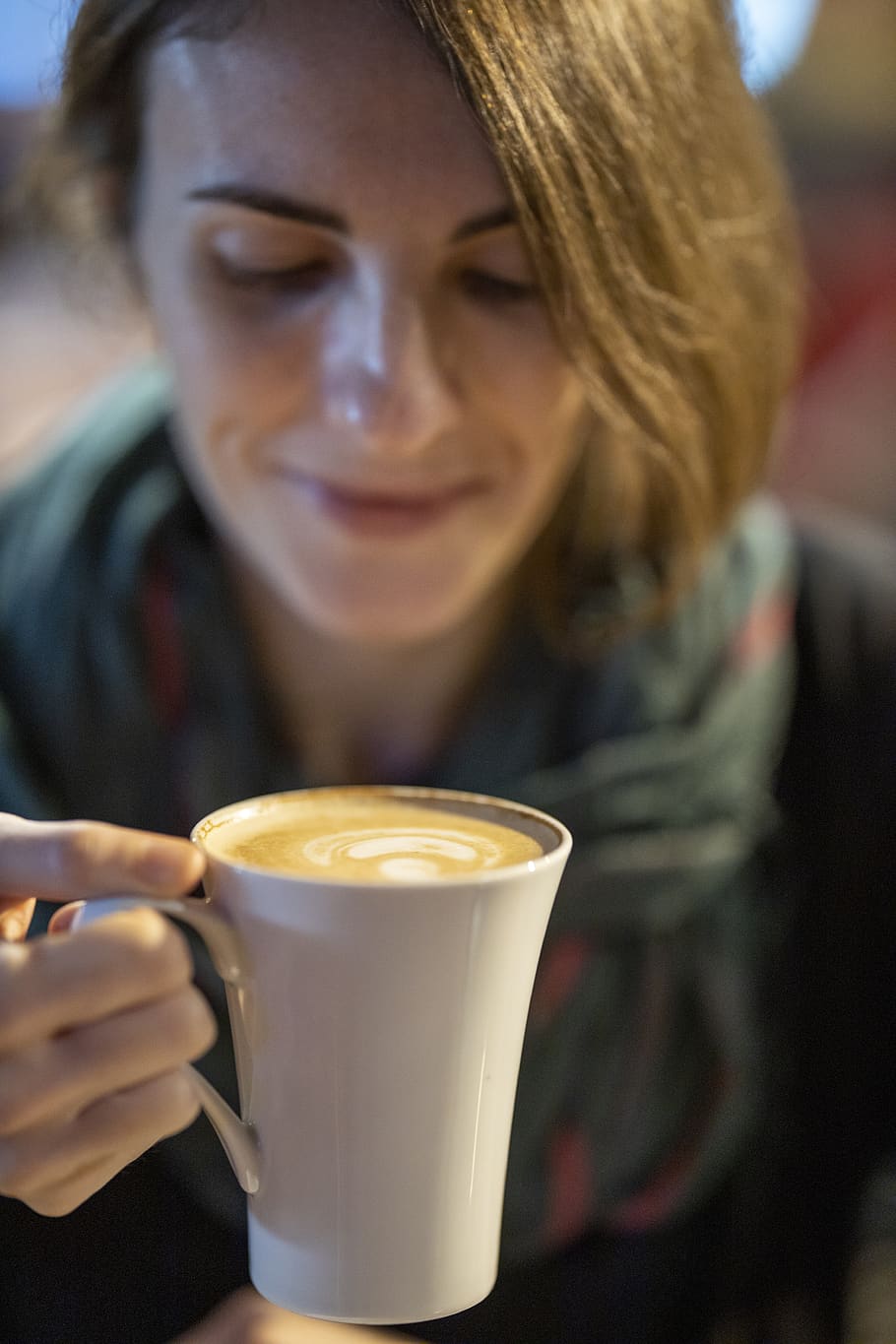coffee, latte, beverage, cafe, sociability, in the evening, cappuccino, cup, espresso, caffeine