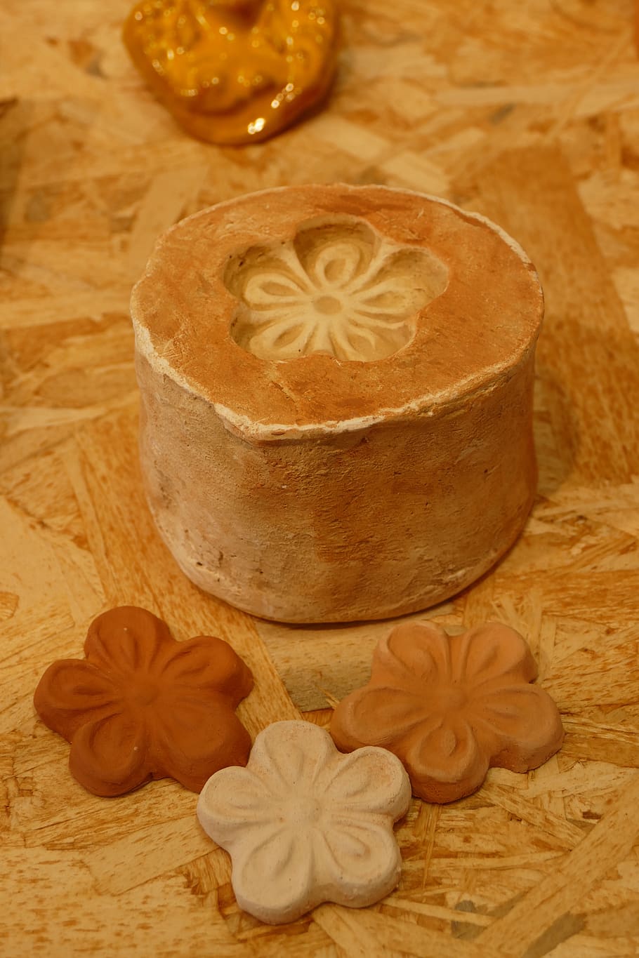 shape, mold, print, flower, clay, pottery, crafts, decoration, food and drink, food