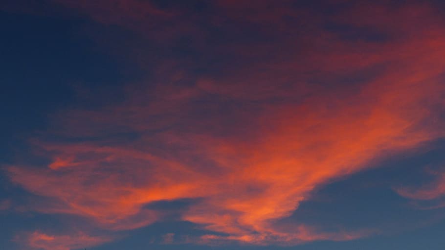 空, 雲, 赤, 赤みがかった, abendstimmung, 夕方の空, 雲-空, 自然の美しさ, cloudscape, 背景