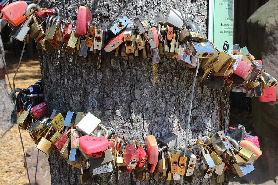wedding, for ever, castle, security lock, padlock, love, connection, pair, romance, affection