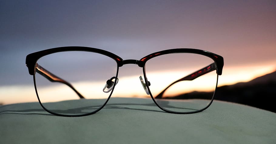 glasses, reading glasses, eye wear, vision, idea, dusk, evening, spectacles, eyeglasses, close-up