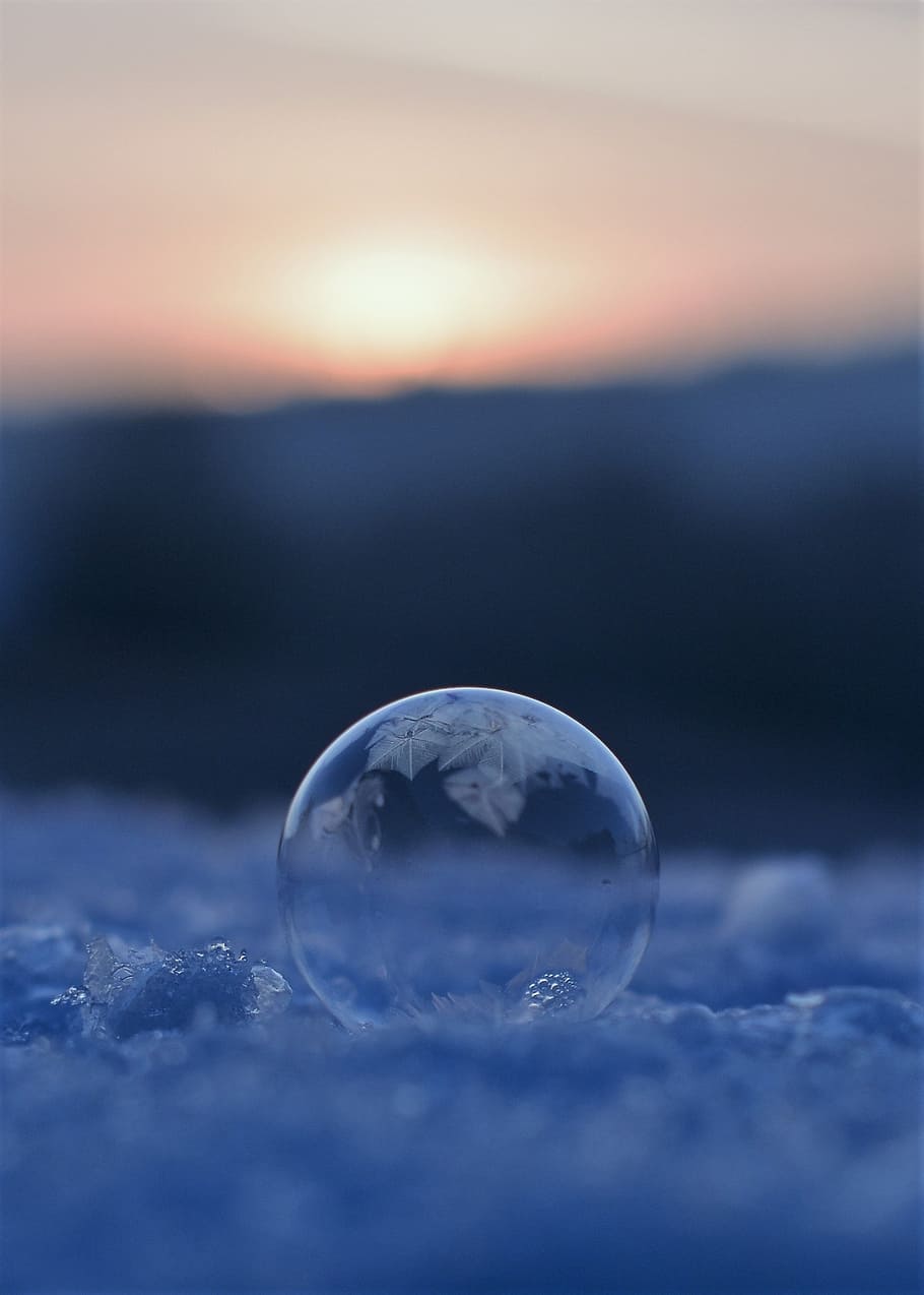 soap bubbles, frozen, frozen bubble, eiskristalle, wintry, cold, ball, winter, frost, ice