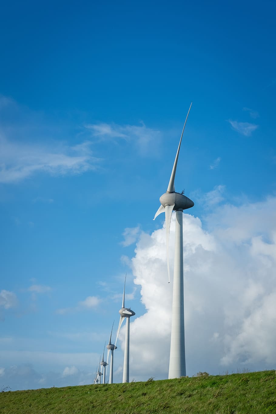 wind, windmill, energy, mill, sky, windmills, electricity, power, nature, environmental