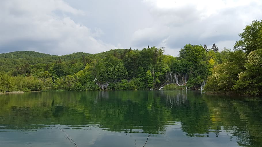 croatia, plitvice, city, dalmatia, cascade, view, country, lake, river, water