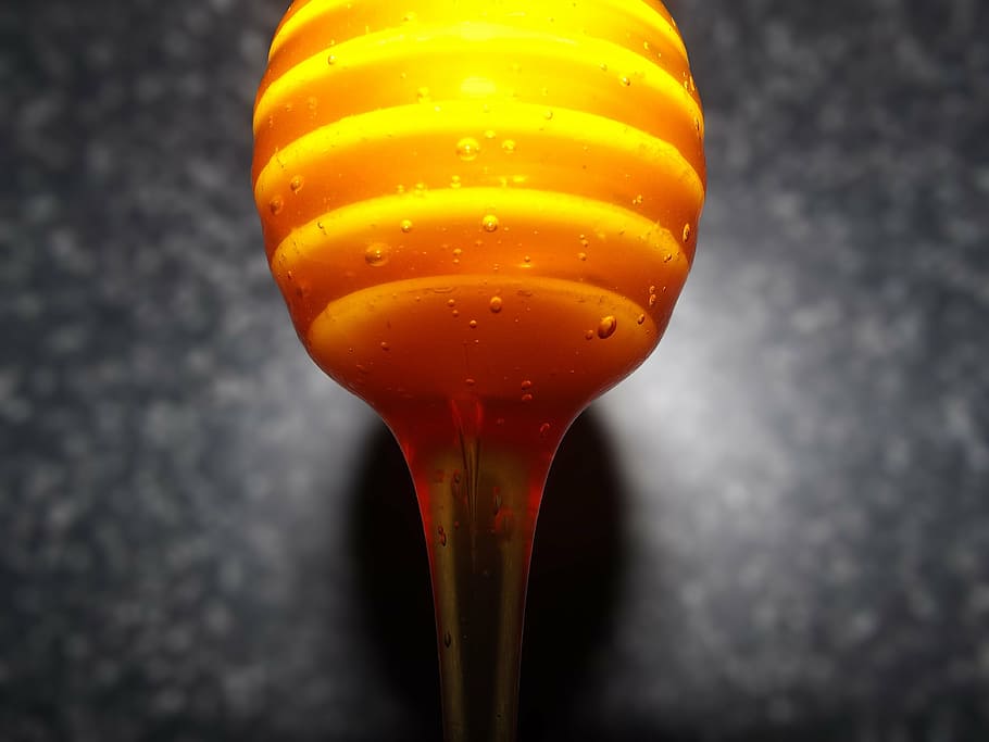 honey, fluid, fluid flow, food, gold, flow, liquid, organic, yellow, drip