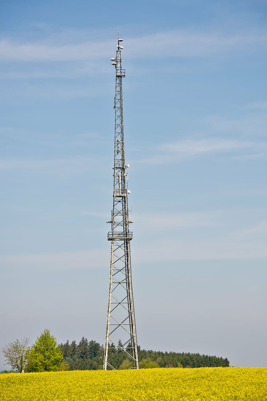 menara radio, tiang radio, menara transmisi, langit, antena, radio, tiang antena, komunikasi, penerimaan, teknologi nirkabel