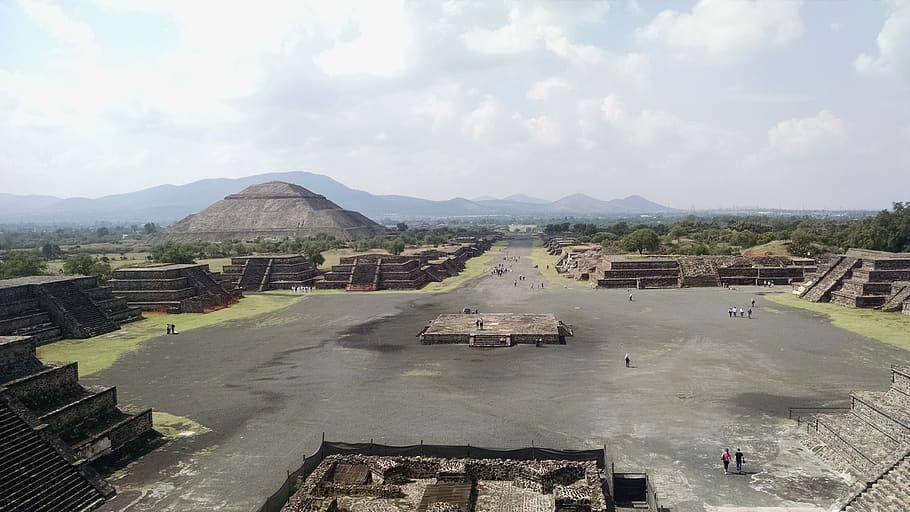 teotihuacan, Candi, piramida, kuno, mexico, kota, pariwisata, aztec, budaya, batu