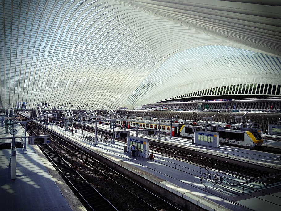 cork, station, architecture, futuristic, train, sncb, cfl, belgium, rail transportation, public transportation