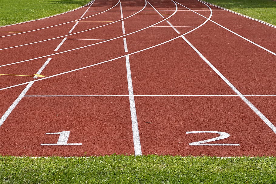 track field, tartan track, career, runway, athletics, run, race, sport, sports track, fitness