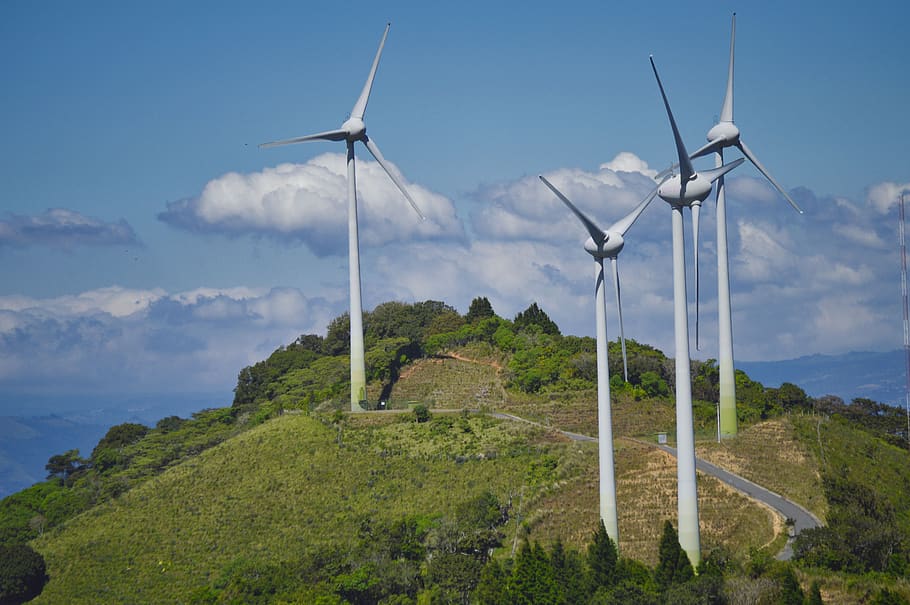 energy, generator, wind farm, renewable, turbine, sustainability, costa rica, propeller, wind turbine, renewable energy