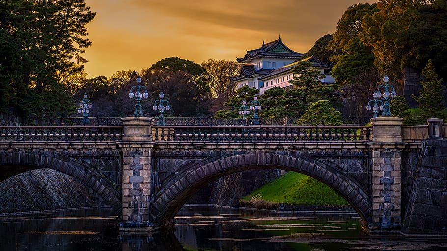 japão, imperial, arquitetura, tóquio, japonês, a história, construção, história, cidade, palácio