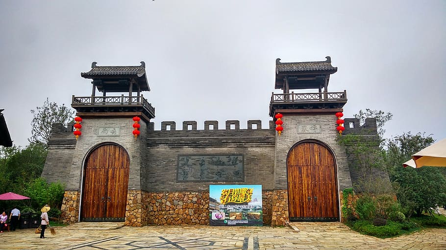 parque cultural de jiangsu orient, parque temático, cultura de la sal, arquitectura, lugar famoso, historia, culturas, antiguo, viajes, estructura construida
