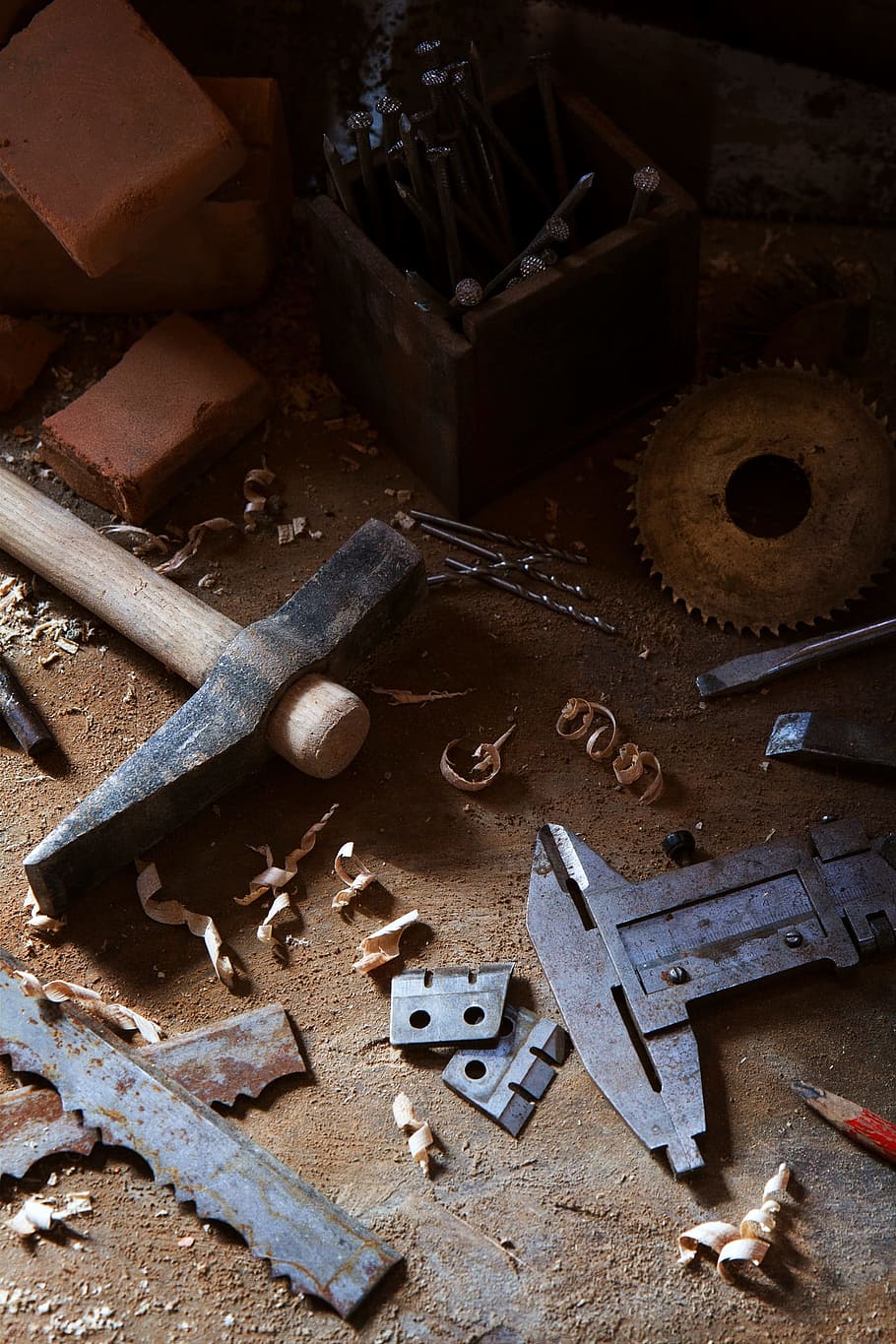 construcción, carpintero, martillo, tratamiento, equipo, trabajo, maestro, reparación, clavos, madera