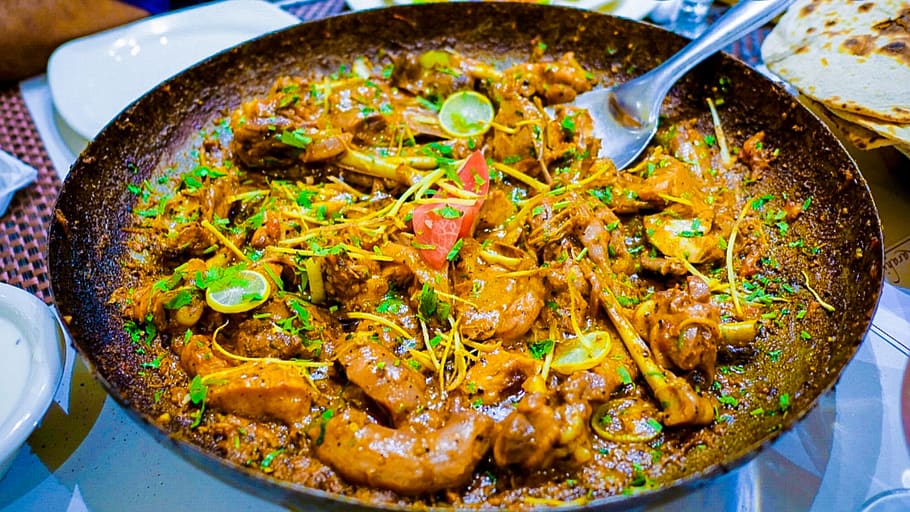 pakistani kadai gosht, eating, pakistani dish, fools day, food and drink, food, kitchen utensil, ready-to-eat, spoon, asian food