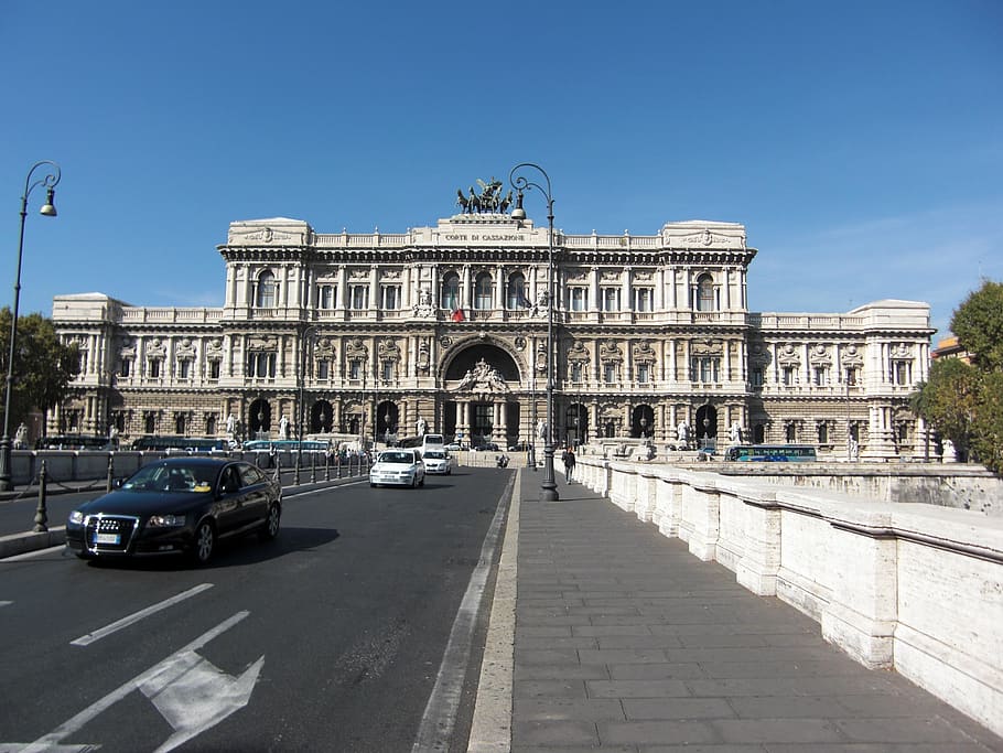 rome, italy, palace, palazzo di giustizia, courthouse, court, justice, ponte umberto, downtown, building