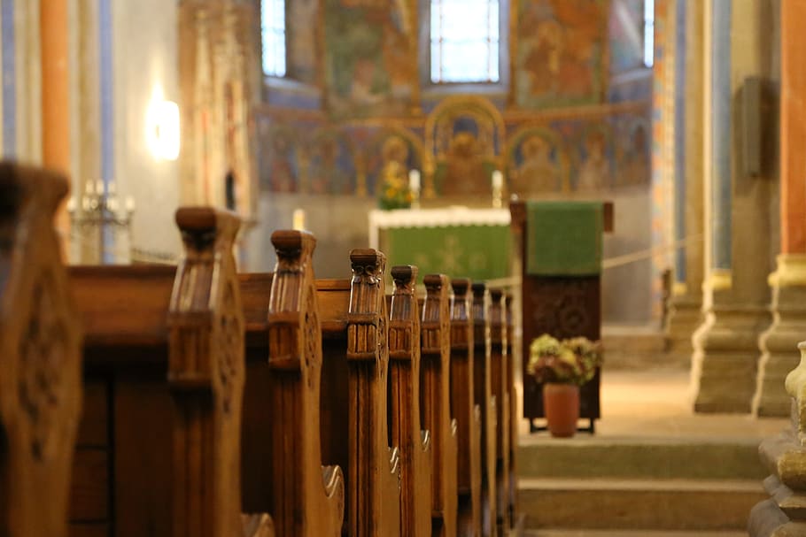 altar di dalam ruangan, biara, gereja, bangku, pena, bangku gereja, neuwerk, nave, gereja perguruan tinggi, agama