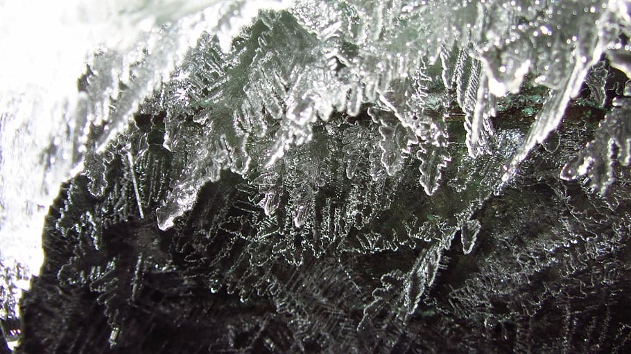 cristal de hielo, frío, escarcha, congelado, invierno, hielo, magia de invierno, formación de cristales, estrella, más duro