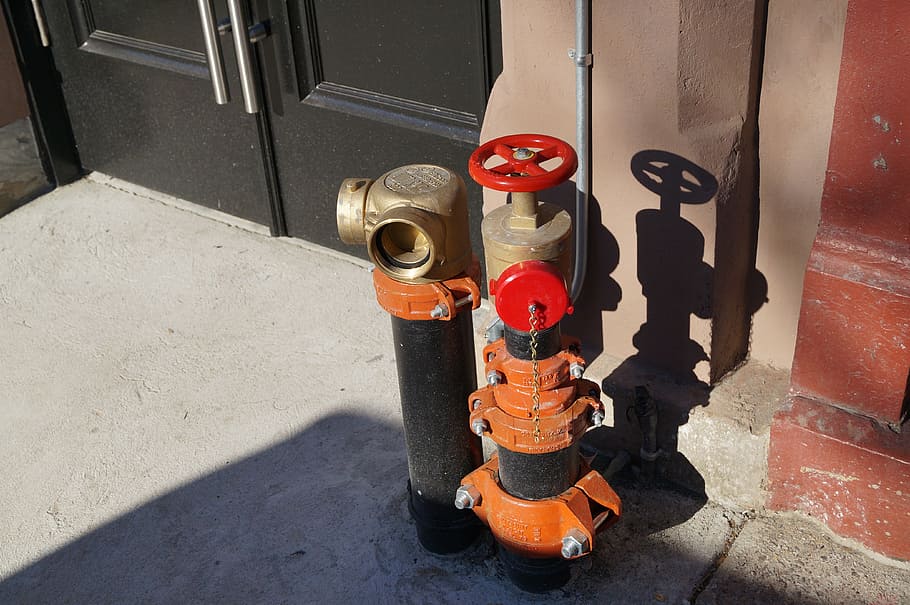 fire hydrant, water hydrant, hydrant, red, water source, firefighters, machinery, industry, equipment, pipeline