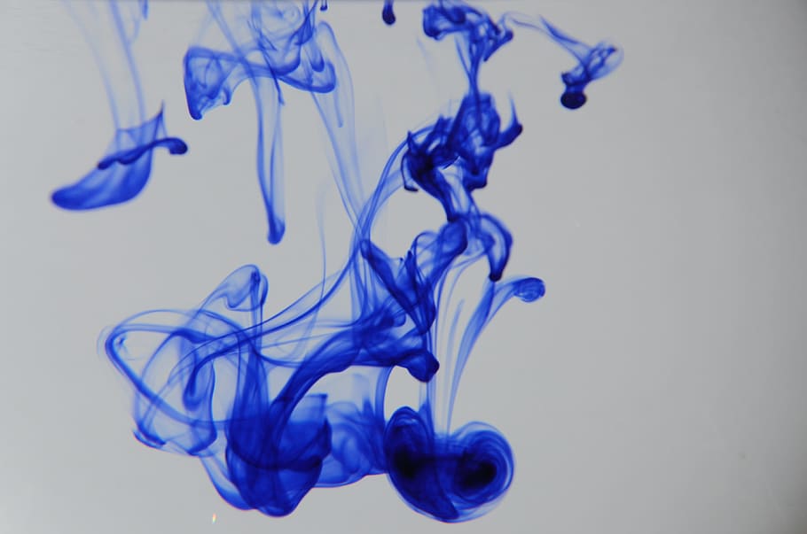 blue smoke illustration, texture, background, liquid, blue, color, water, contrast, abstract, ink
