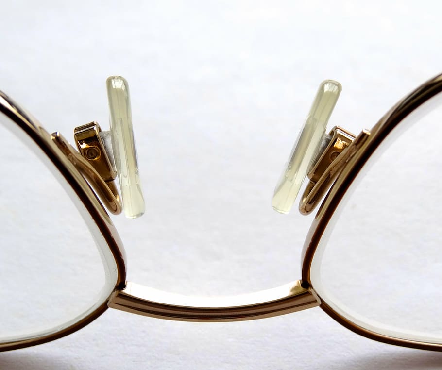clear, eyeglasses, gold frames, reading glasses, glasses, see, elegant, metal, cute, shiny