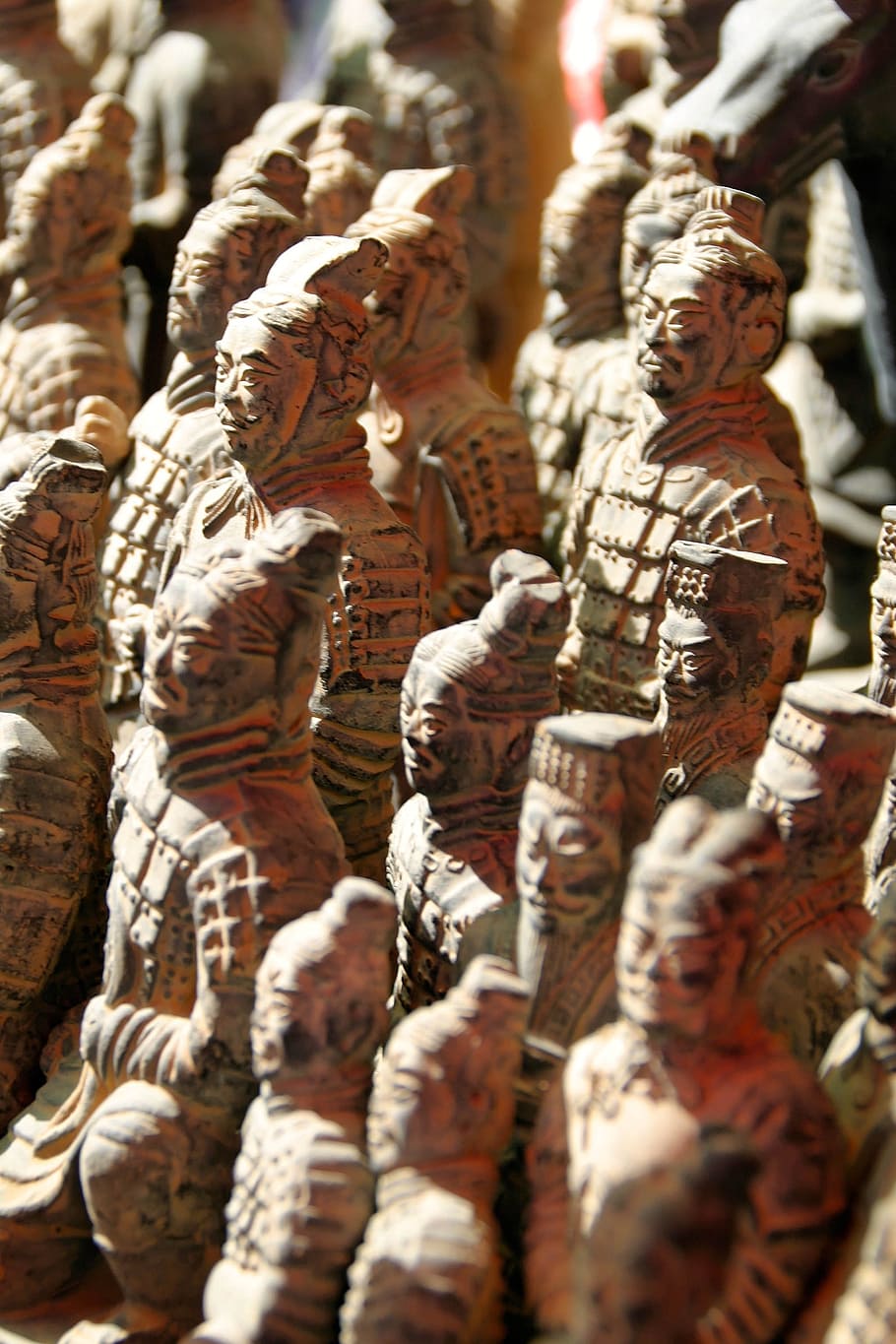 terracota, guerrero, china, xian, escultura, mitología, arte y artesanía, representación, estatua, creatividad