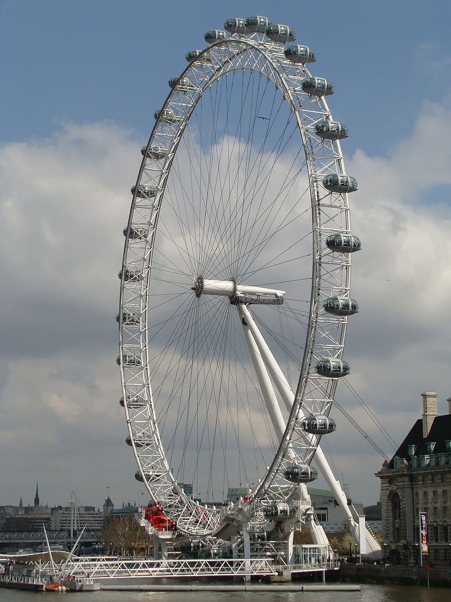 london, europe, tourism, london eye, fatty wheel, sky, amusement park ride, ferris wheel, amusement park, arts culture and entertainment