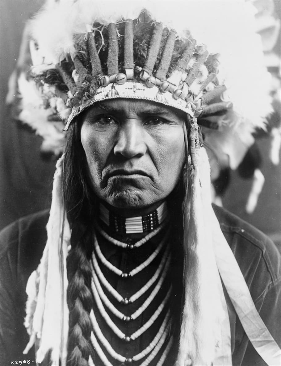 person, brown, head dress, historical, vintage, sioux, indian, american, chief, lifestyle