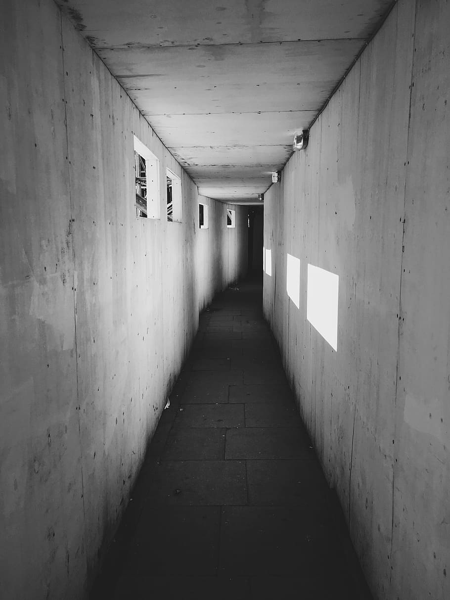 Entrance, Tunnel, Sunlight, Underground, dark, light, corridor, travel, way, exit