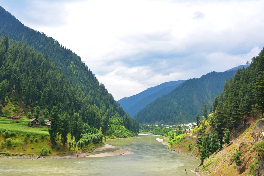 river, trees, side, daytime, beautiful pakistan, neelum valley, beautiful valley, azad kashmir, shardah azad kashmir, beautiful riverr
