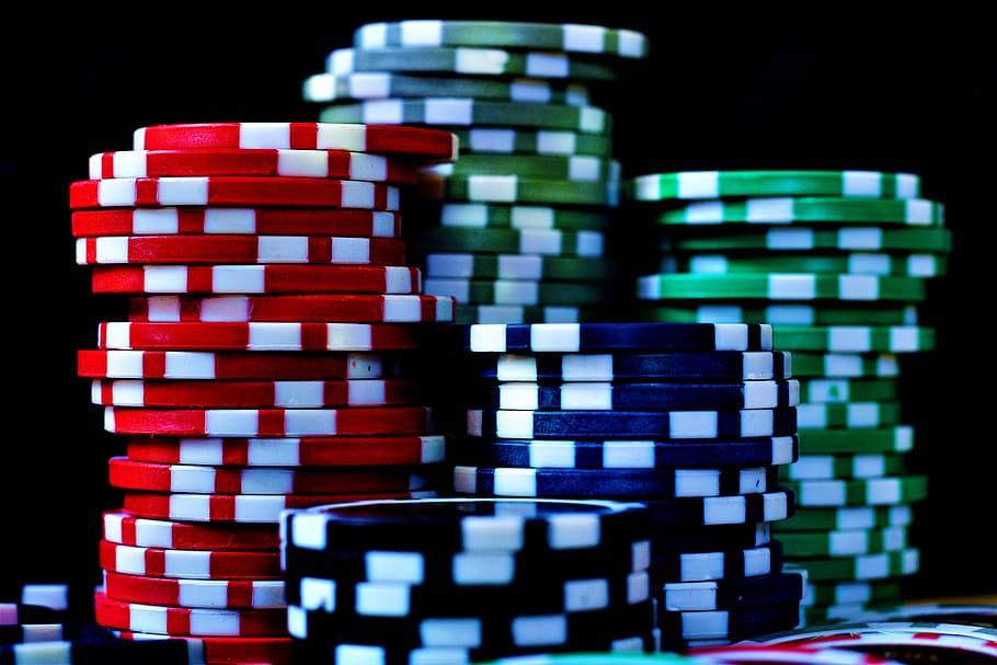 fotografi dangkal, fokus, Poker Chips, Poker, Chips, Casino, Play, chip, wajah poker, keuntungan