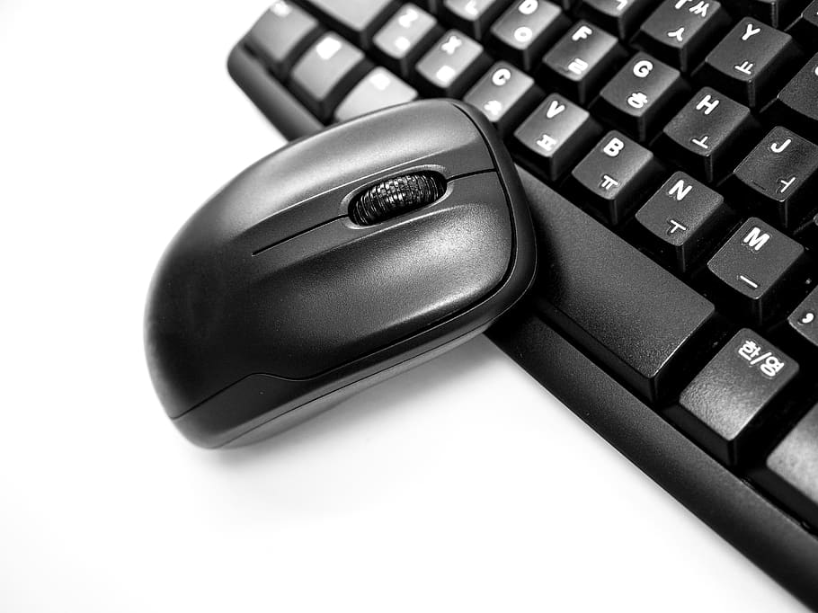 keyboard, mouse, black, computer, pc, internet, computer equipment, connection, technology, wireless technology