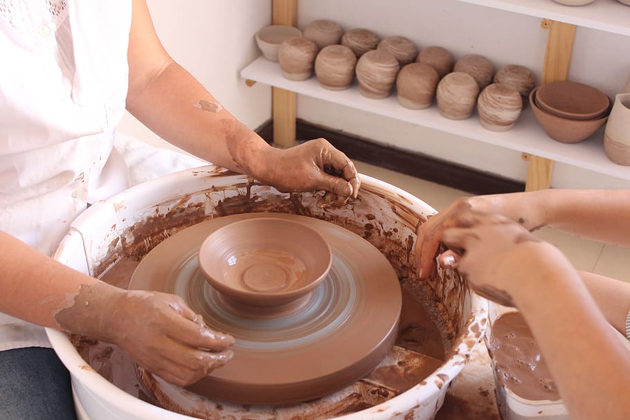 clay, mud, create, ceramic, cooking pot, crafts, earth, ability, creativity, art