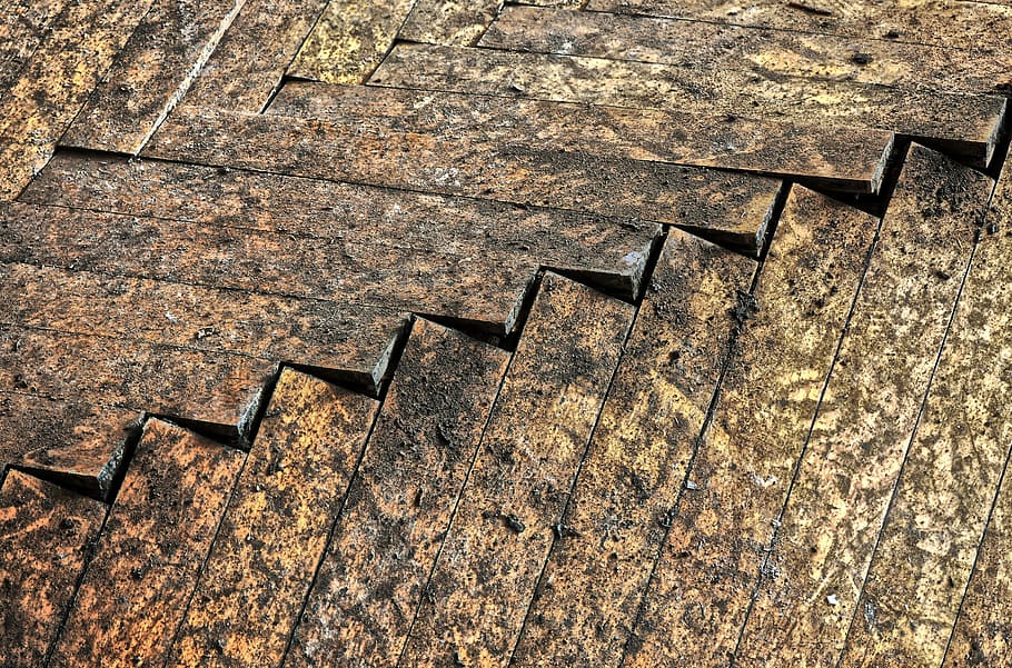 cracked, brown, wooden, surface, old, rau, pattern, wood, dirty, weathered
