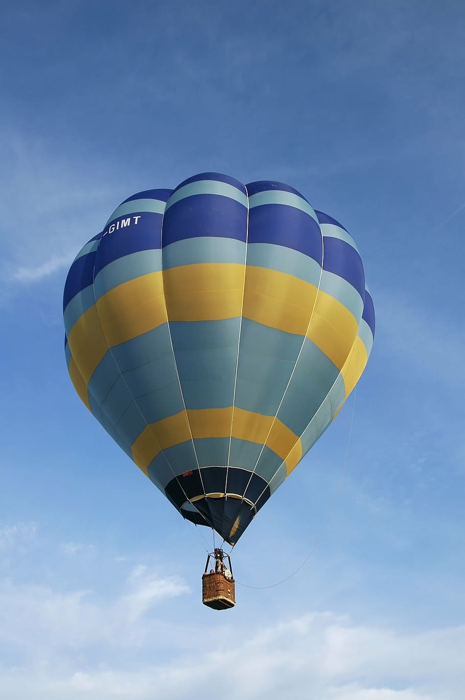 balão de ar quente, bola, céu, balão, ar, azul, veículo aéreo, transporte, vôo, aventura