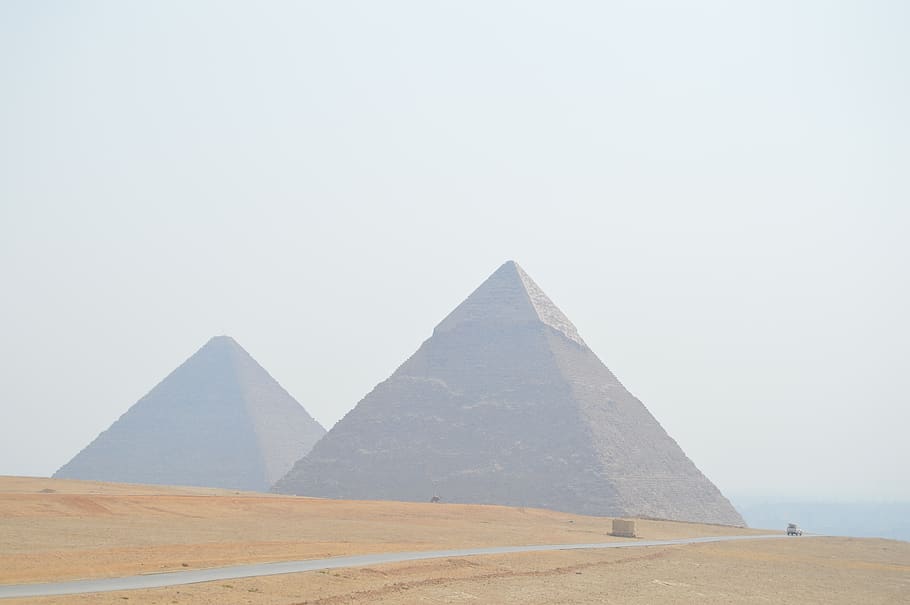 pyramid, egypt, pyramids, desert, cairo, sky, egyptian, history, sand, tomb