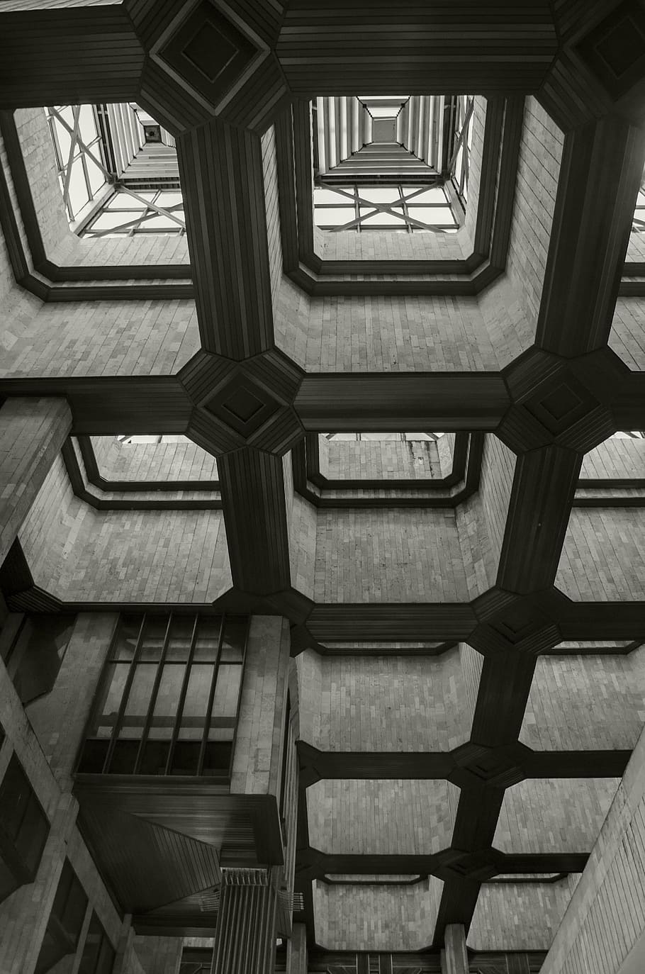 geometric, architecture, forms, line, openings, ceilings, element, simple, style, science