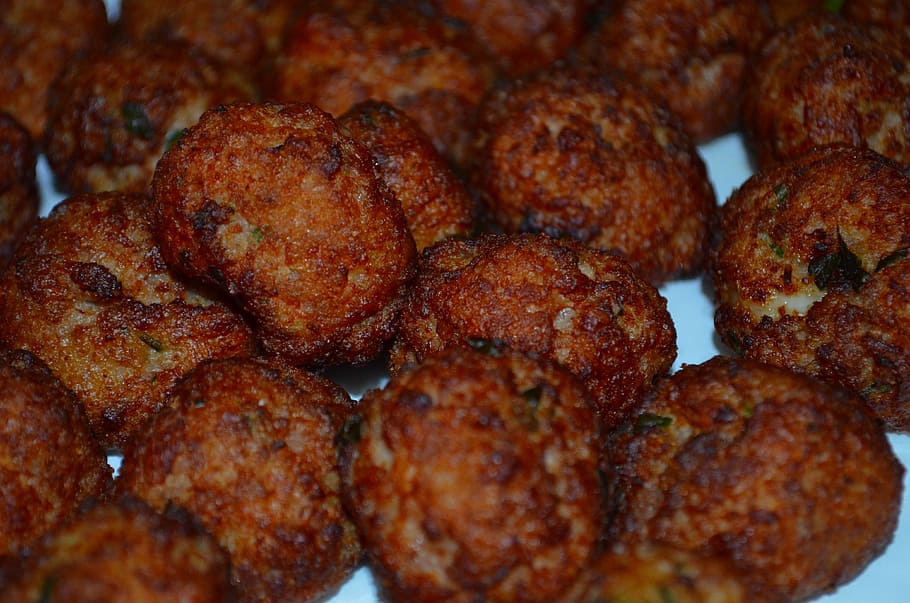 meat balls, meatballs fried, salento, aradeo, food, food and drink, freshness, close-up, ready-to-eat, indoors