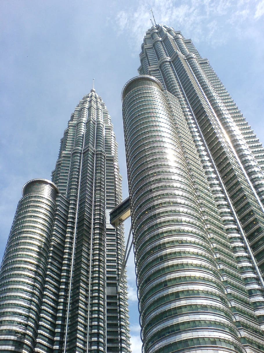 petronas twin towers, skyscrapers, architecture, exterior, buildings, landmark, urban, malaysia, kuala lumpur, klcc