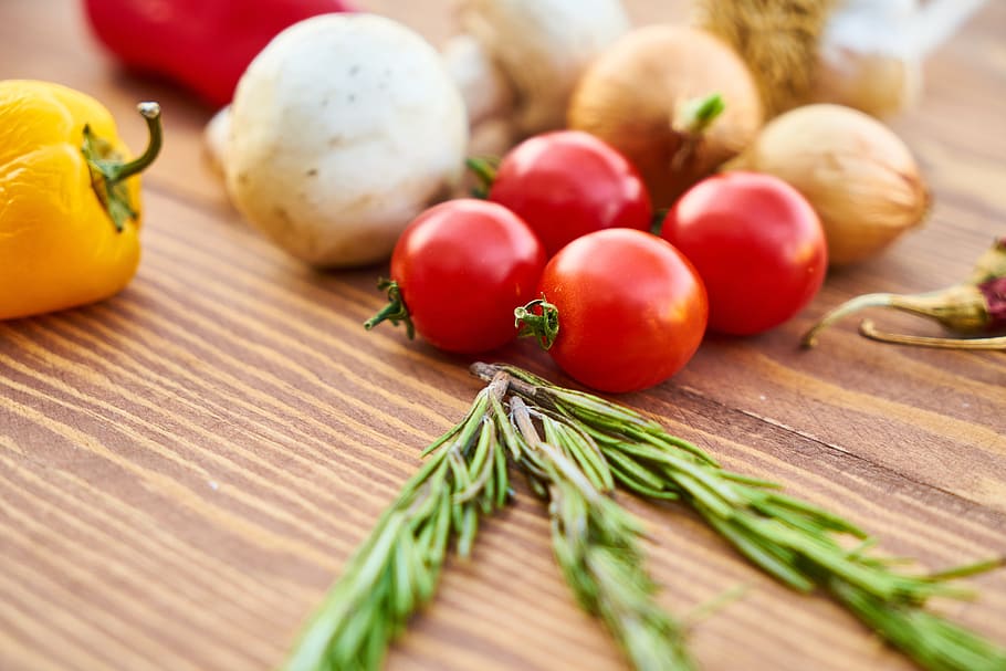 tomato, food, garlic, onion, pepper, health, vegetable, healthy, morning, detox