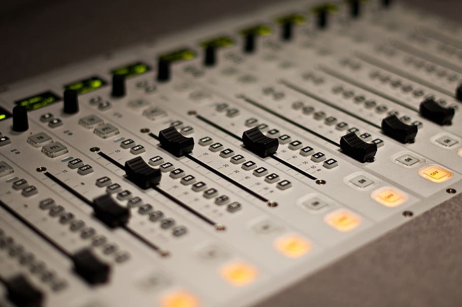 radio, mixer, music, sound, audio, equipment, studio, technology, recording, entertainment