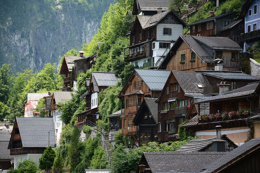 austria, alps, saltzkammergut, alpine, arhitecture, lakes, architecture, built structure, building exterior, building