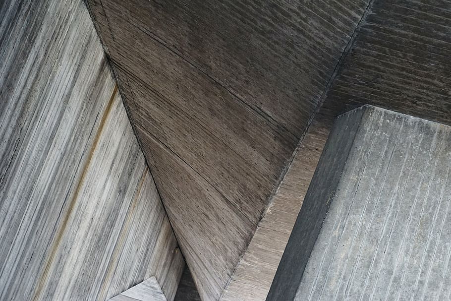gray wooden surface, architecture, building, design, wood, art, structure, wood - material, built structure, roof
