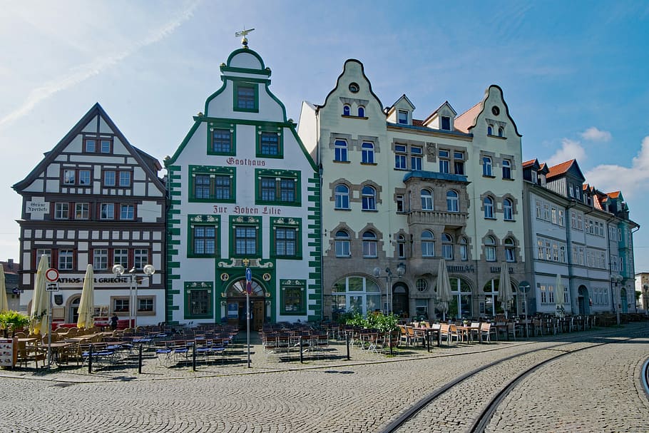 plaza de la catedral, erfurt, turingia alemania, alemania, casco antiguo, edificio antiguo, lugares de interés, edificio, historia, europa