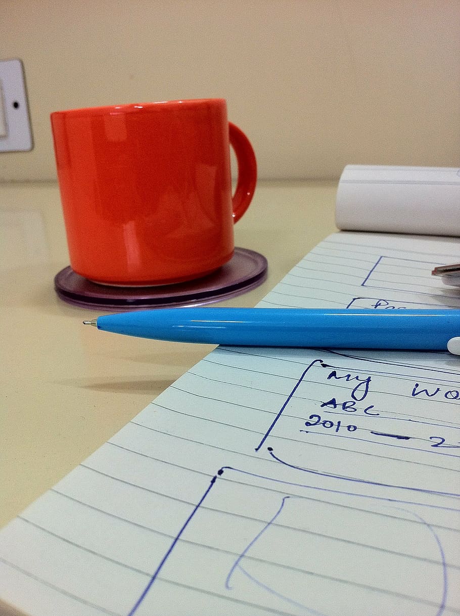 programming, copypen, tea, business, cup, document, office, coffee - Drink, table, paper