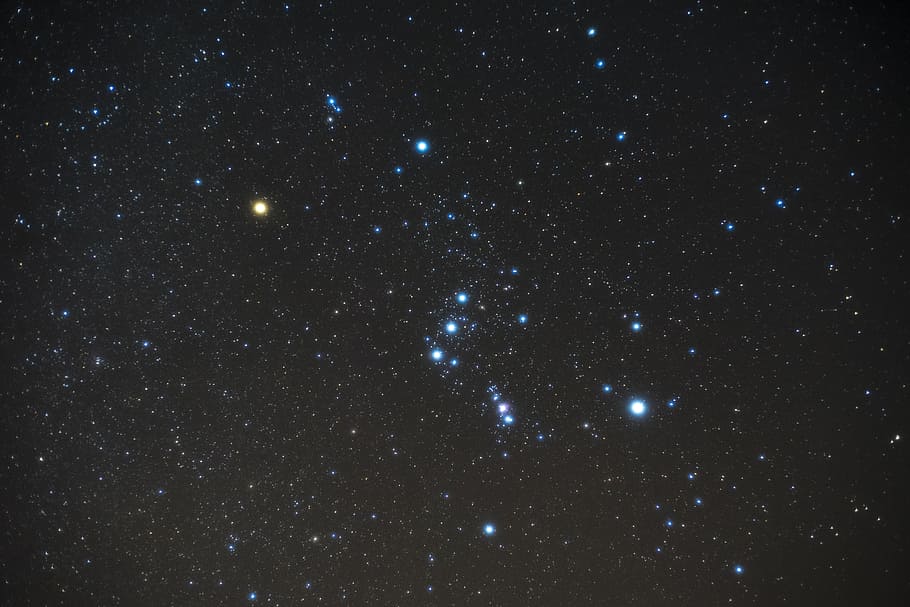 untitled, orion, night, shy, star, constellation, star - space, astronomy, space, galaxy